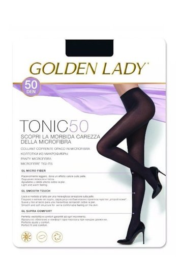 Rajstopy Golden Lady Tonic 50 den 2-5 marrone scuro/odc.brązowego